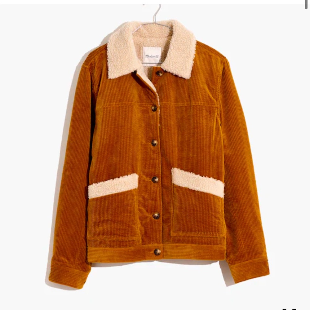 Madewell Antique Gold Sherpa Jacket